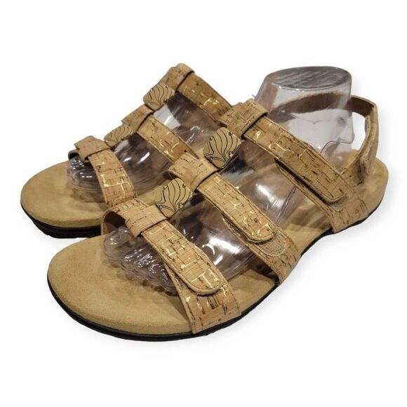 Vionic Beige Strappy Sandals - Picture 1 of 9
